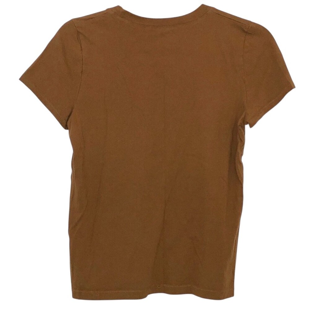 Madewell Solid Mustard Crewneck Short Sleeve Top Small - Picture 2 of 6